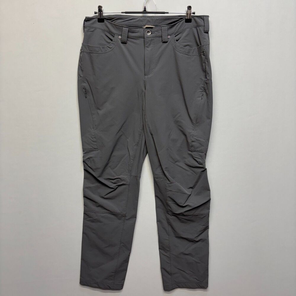 Duluth Trading Women Flexpedition Slim Leg Pants Size 14x31 Gray C107 -10